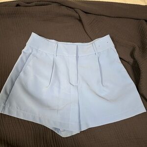 Express Sky Blue high rise shortie